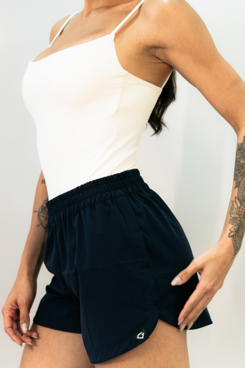 SHORT RUN MOSCAS LATERAIS PRETO