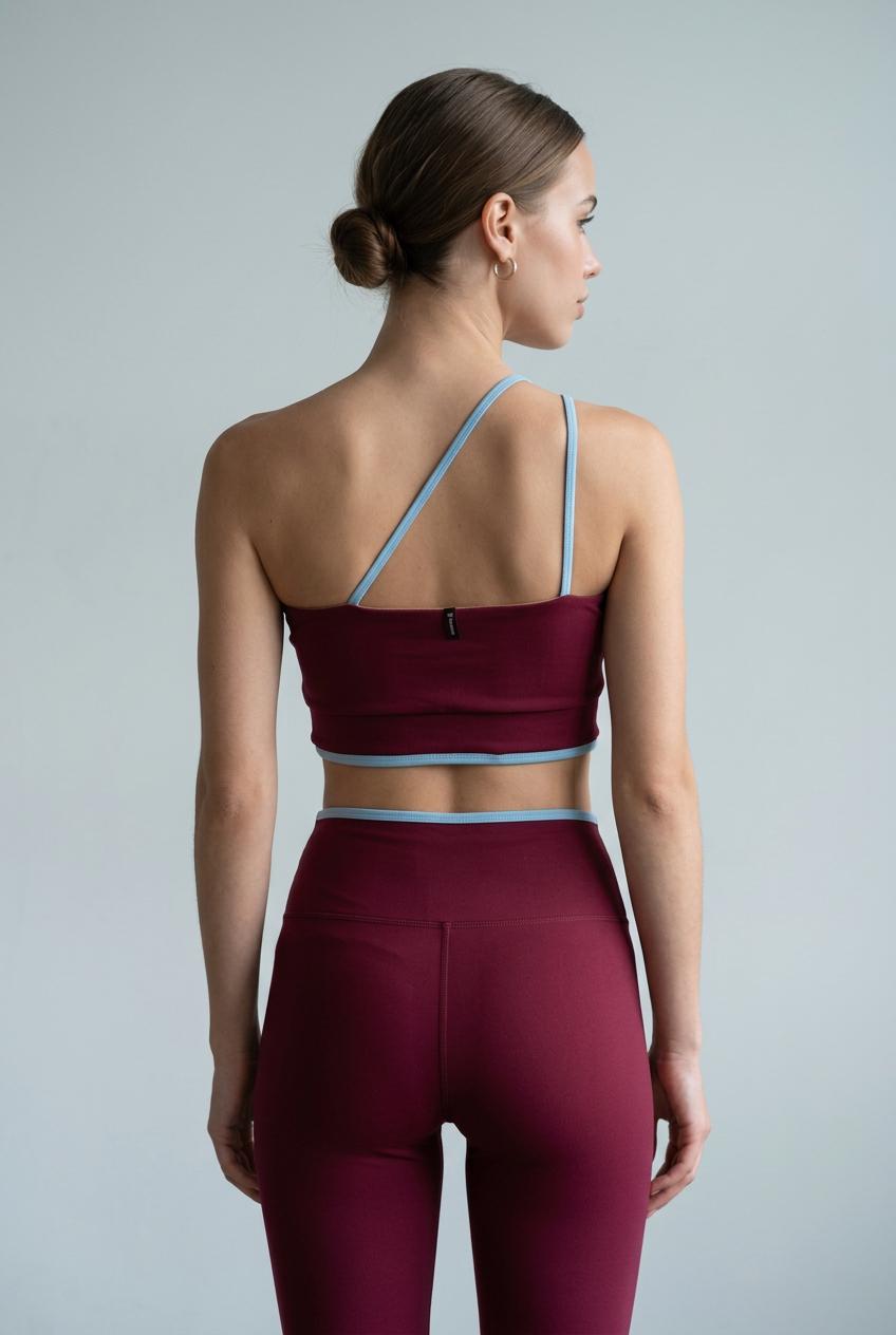 CALÇA VIVO CÓS VINHO/ AZUL