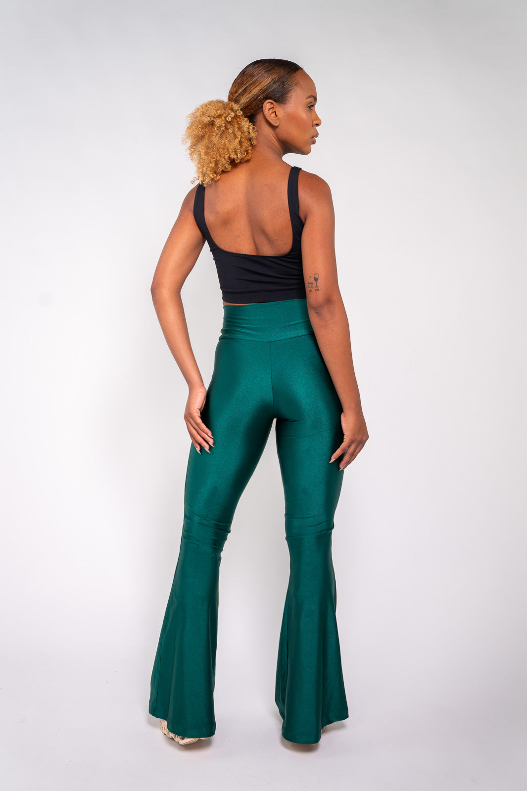 CALÇA MAXI FLARE VERDE GALÁPAGOS