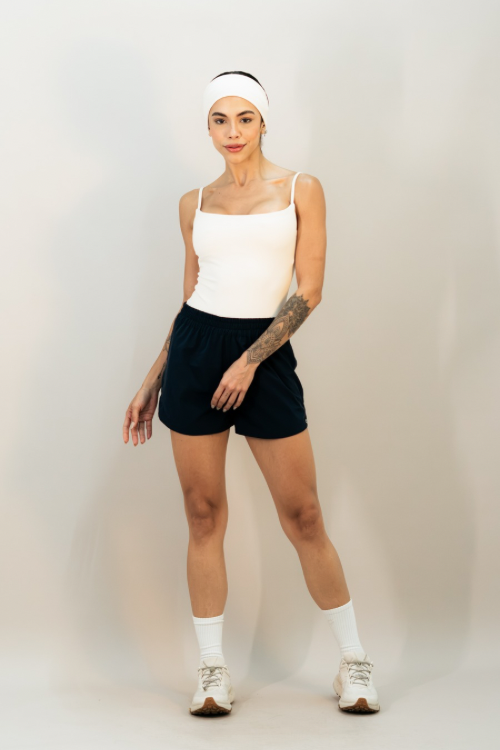SHORT RUN MOSCAS LATERAIS PRETO