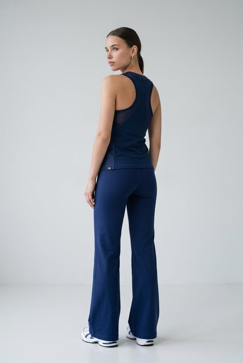 CALÇA FLARE AZUL MARINHO