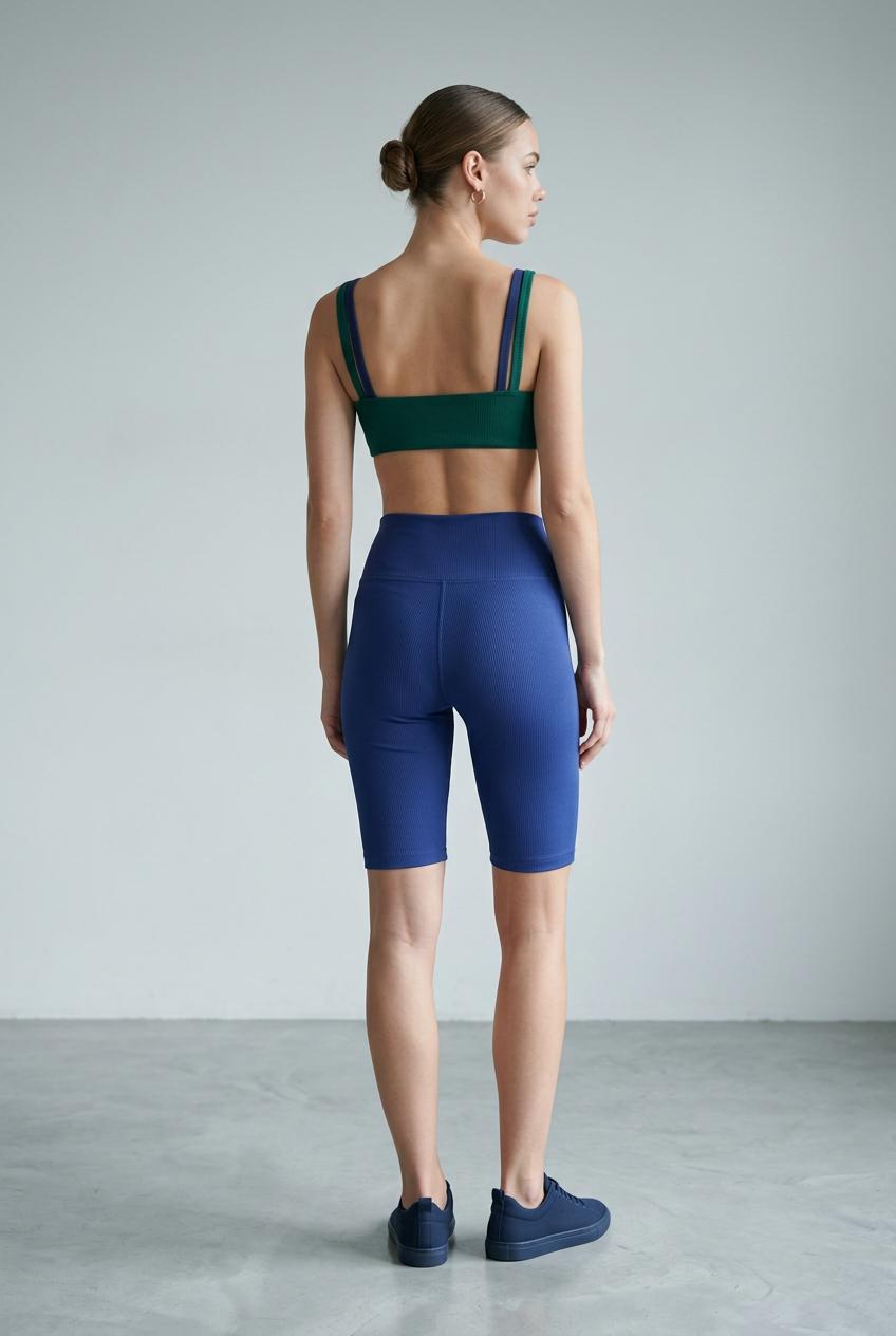 TOP RIB BICOLOR MARINHO/ VERDE