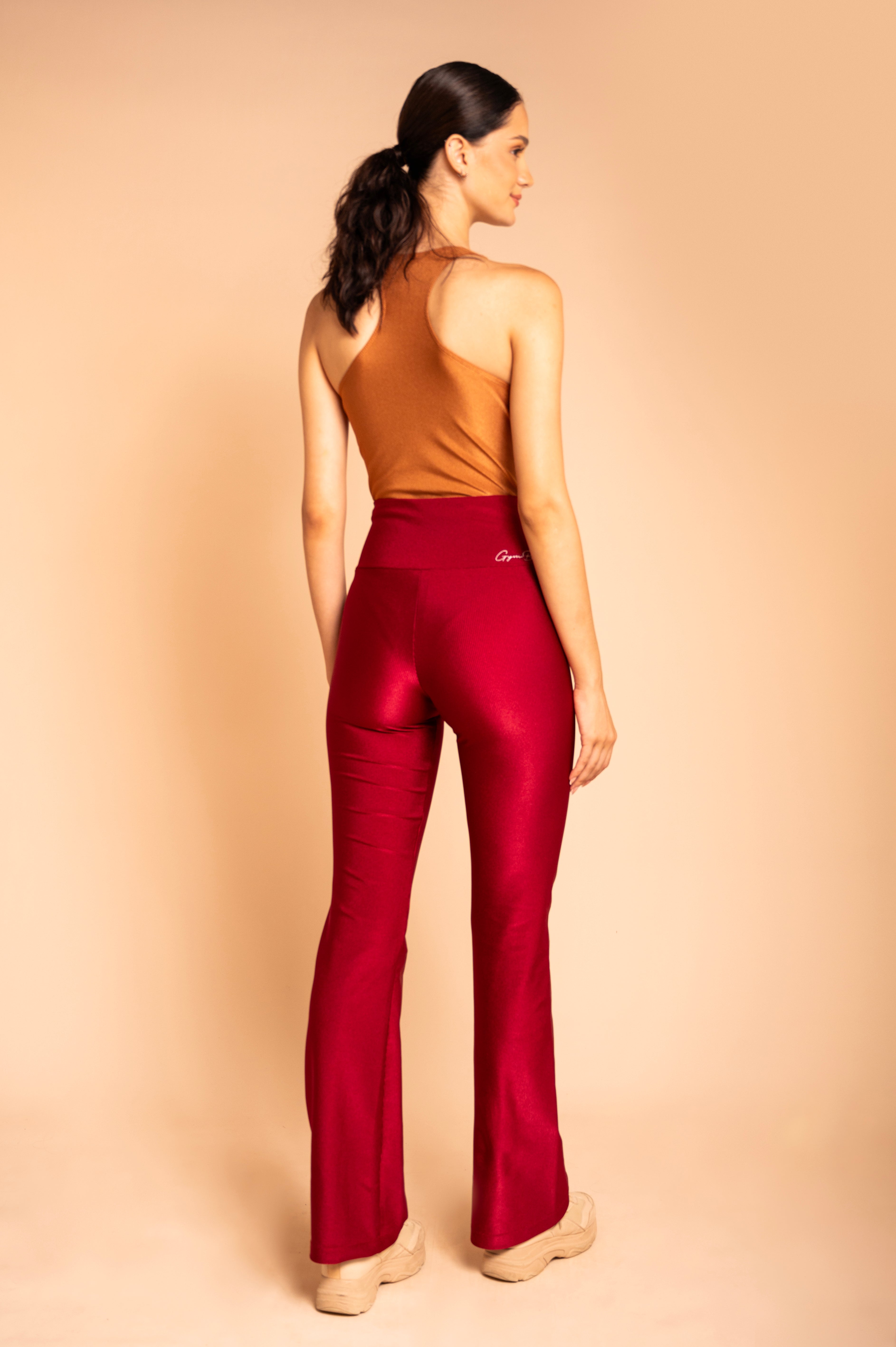 Calça Flare Rib