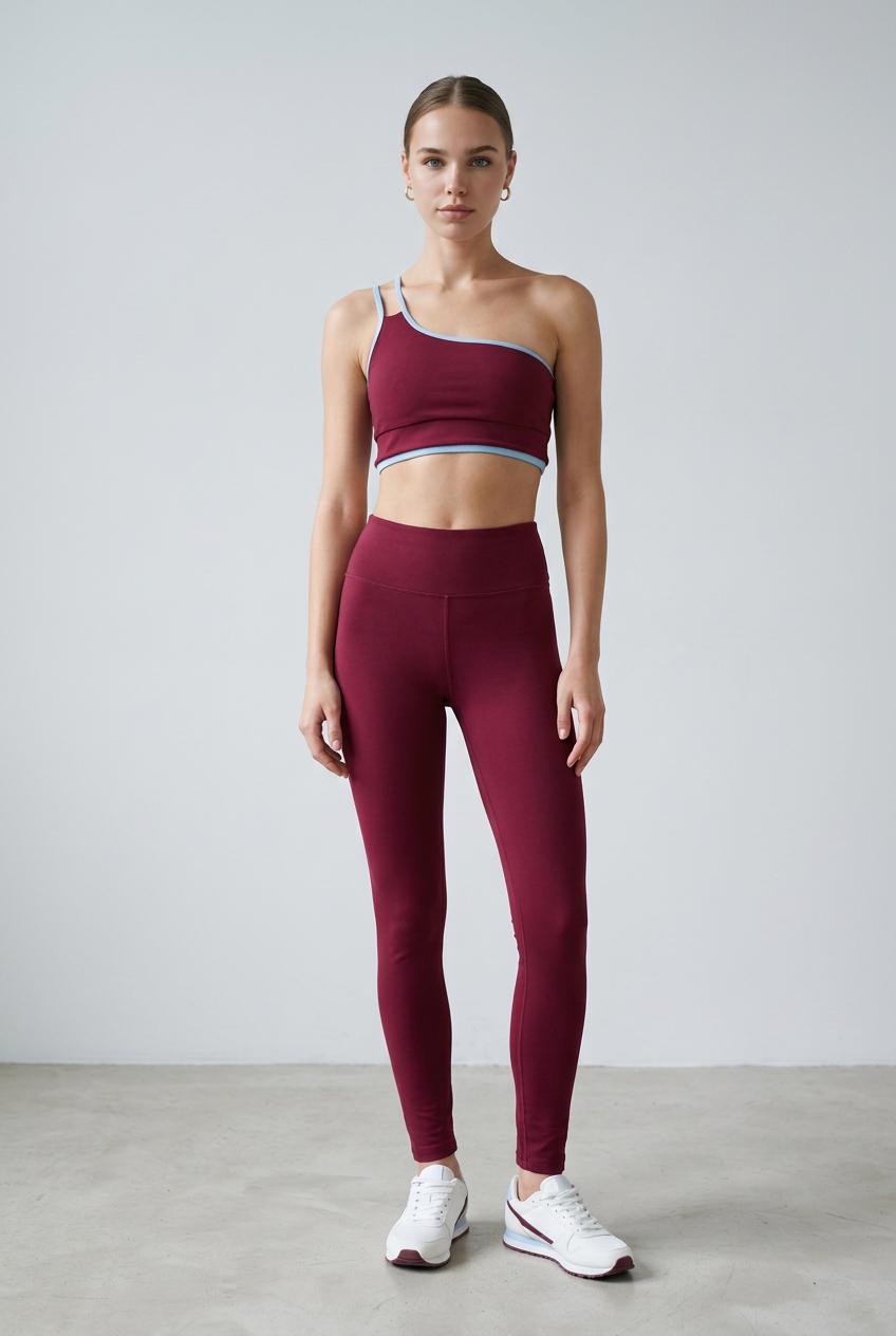 CALÇA VIVO CÓS VINHO/ AZUL