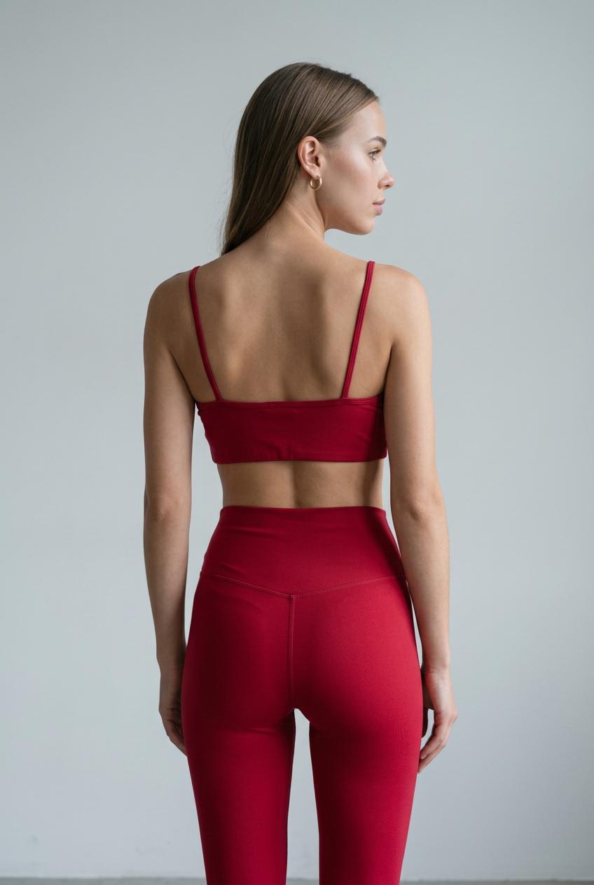 TOP BÁSICO ALÇA FINA VERMELHO MALAGUETA