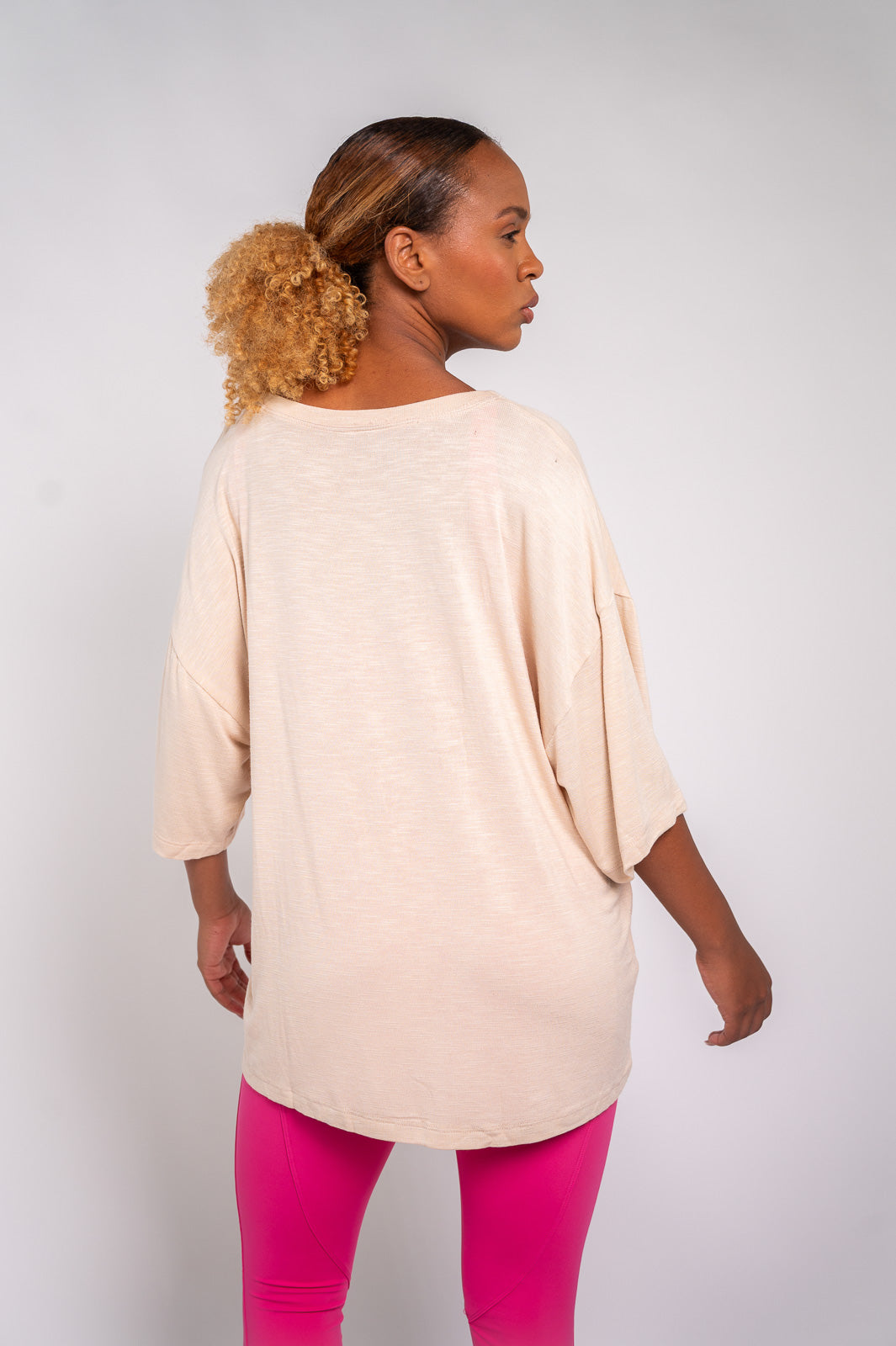 T-SHIRT OVER SIZE NUDE