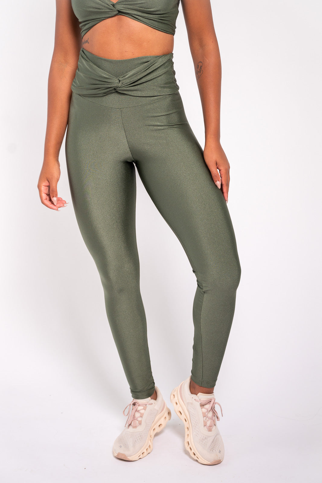 CALÇA DET CÓS TORCIDO FRT VERDE CROCO