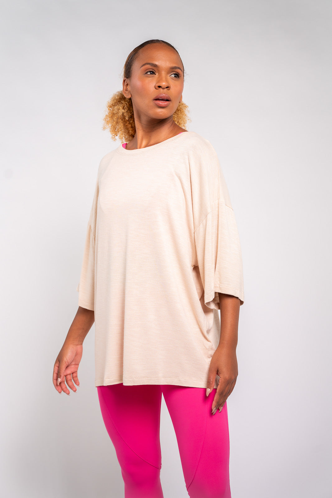T-SHIRT OVER SIZE NUDE