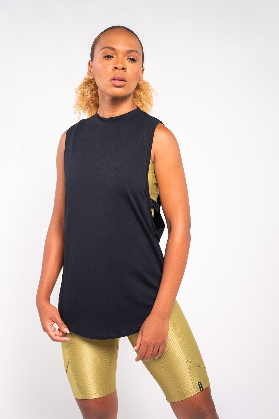 BLUSA CAVA GRANDE C/ TIRA PRETO