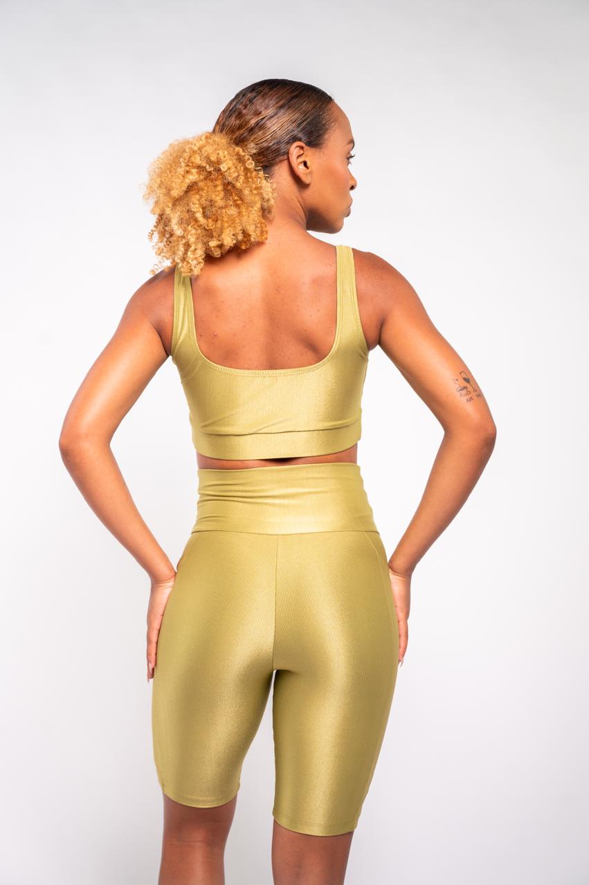 BERMUDA CICLISTA BOLSO LAT PISTACHE