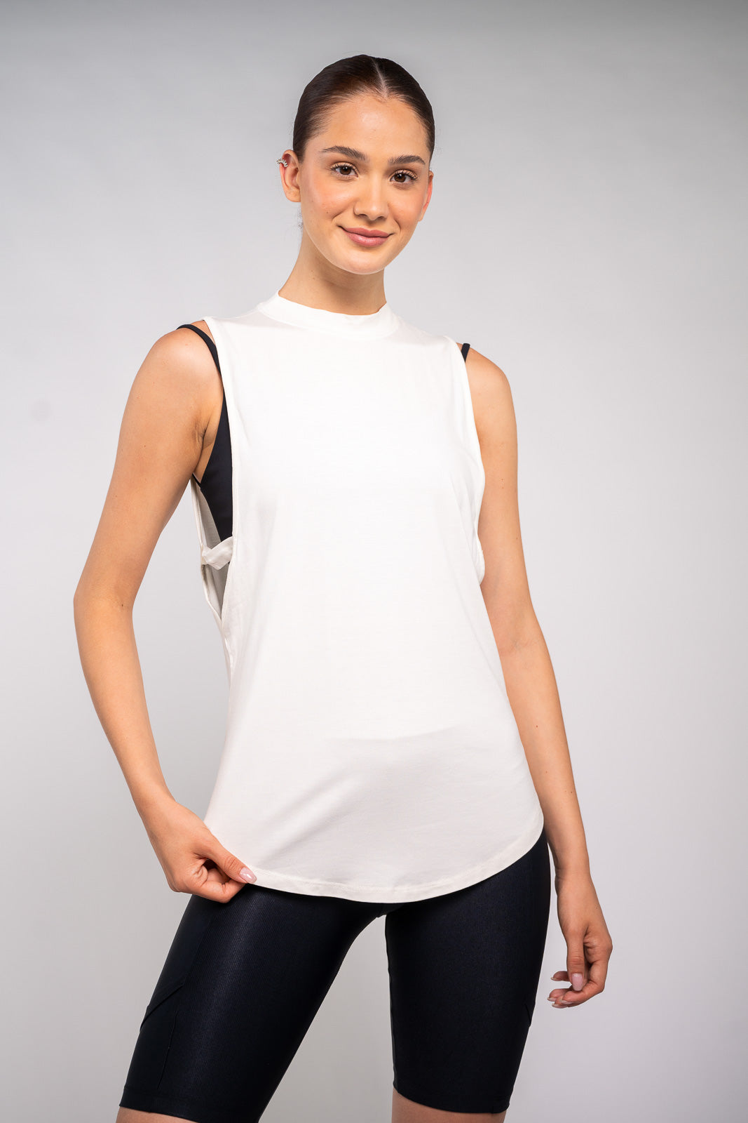 BLUSA CAVA GRANDE C/ TIRA OFF WHITE