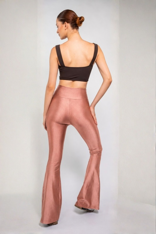 CALÇA MAXI FLARE BRONZE