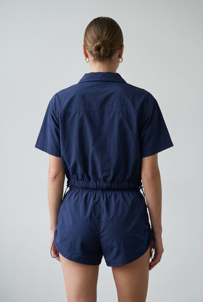 SHORT FRANZIDO LAT REGULADOR AZUL MARINHO