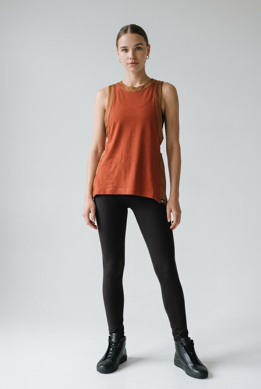 CALÇA LEGGING BÁSICA MARROM COFFEE