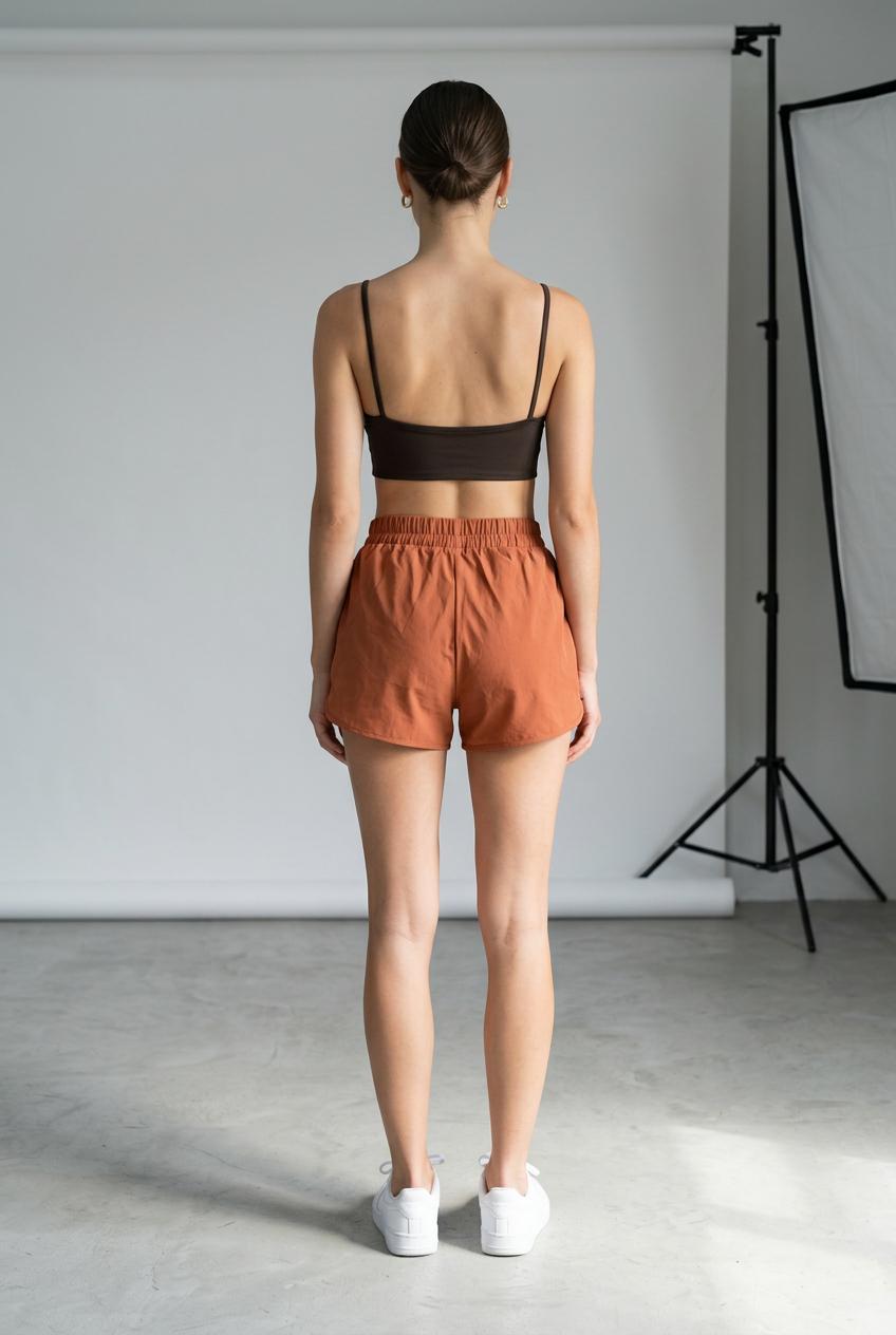 SHORT FRANZIDO LAT REGULADOR CONHAQUE