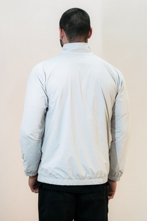 CASACO WINDBREAK GOLA ALTA MASCULINO OFF WHITE