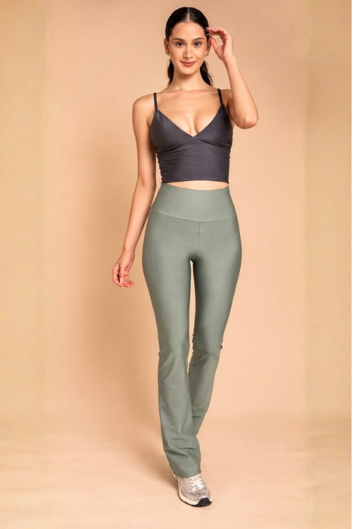 CALÇA FLARE BAILARINA VERDE CIDREIRA